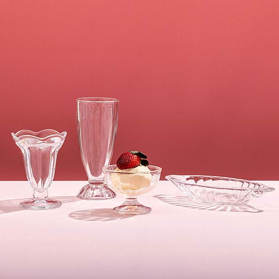 DESSERT Set of 4 Milkshake Glass