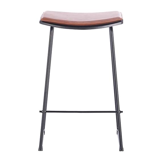 FRESNES Leatherette Bar Stool