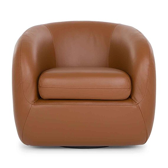 SANSON Leather Swivel Chair