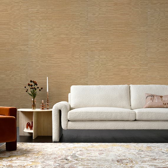 A LA PLAGE FAUX SEAGRASS Repeat Pattern Wallpaper