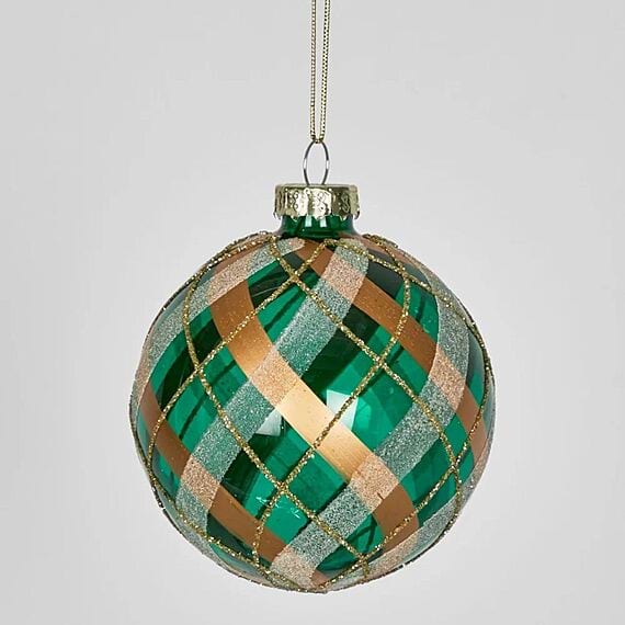 BURR TARTAN Set of 6 Ornament