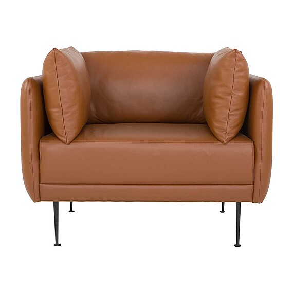 MAXEVILLE Leather Occasional Armchair