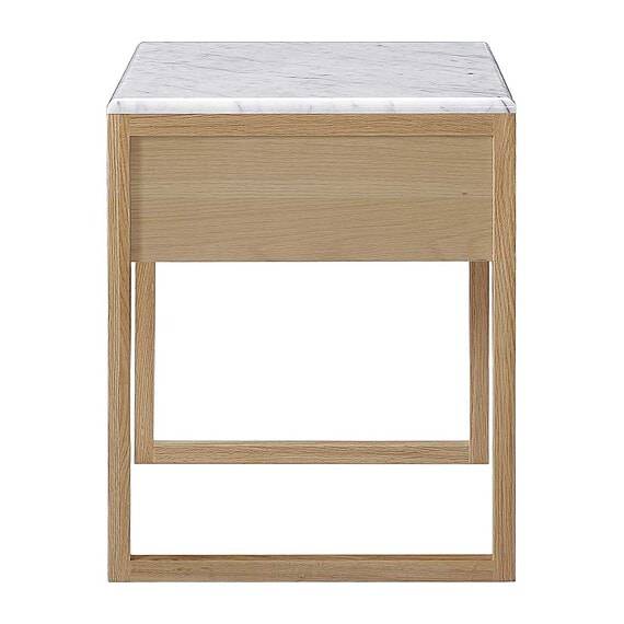 AMNEVILLE Marble Bedside Table