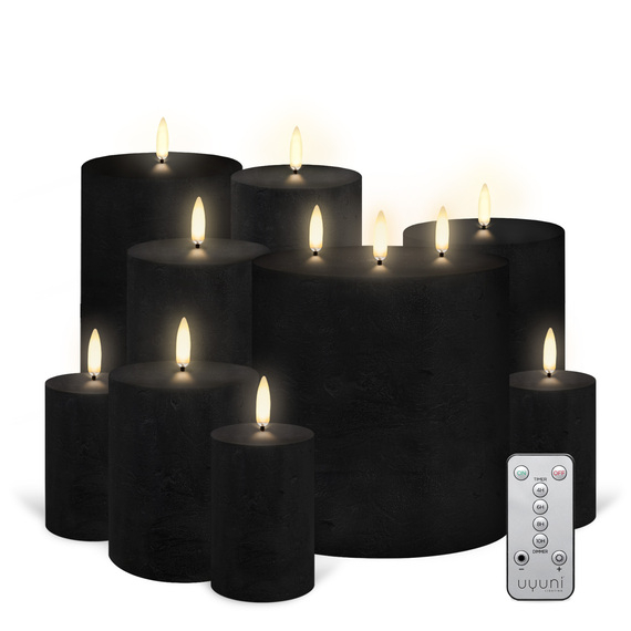 DESIGNER CURATIONS LUXE LIVING Set of 10 Flameless Candle