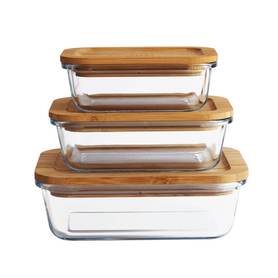 PEBBLY SUSTAINABLE Storage Container Set of 3