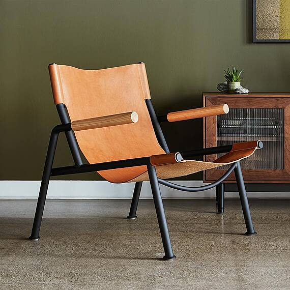 WYATT BY GUS Leather Occasional Chair