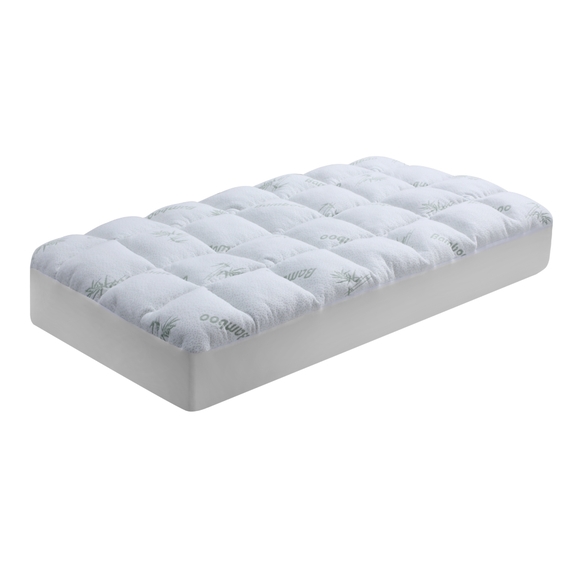 ACALA Cot Size Bamboo Covered Mattress Topper