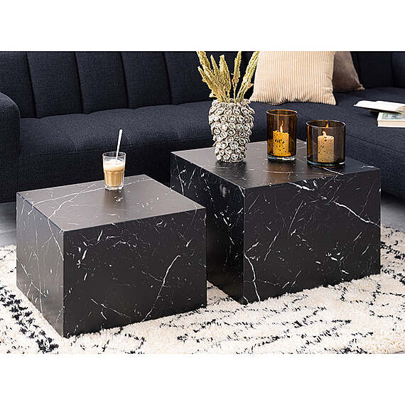 DICE Square Coffee Table Set of 2