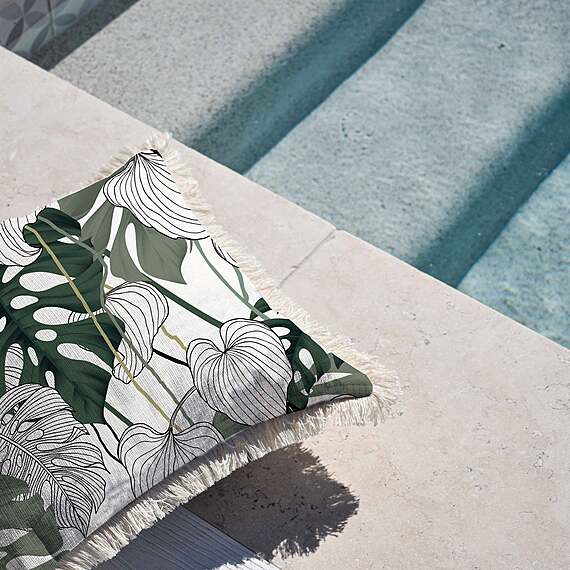 LONAR Cushion Cover with Fringe