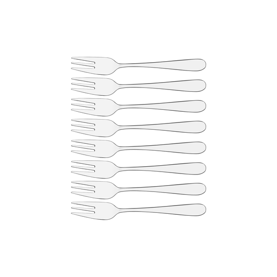 LUGUS Set of 8 Cake Fork Set