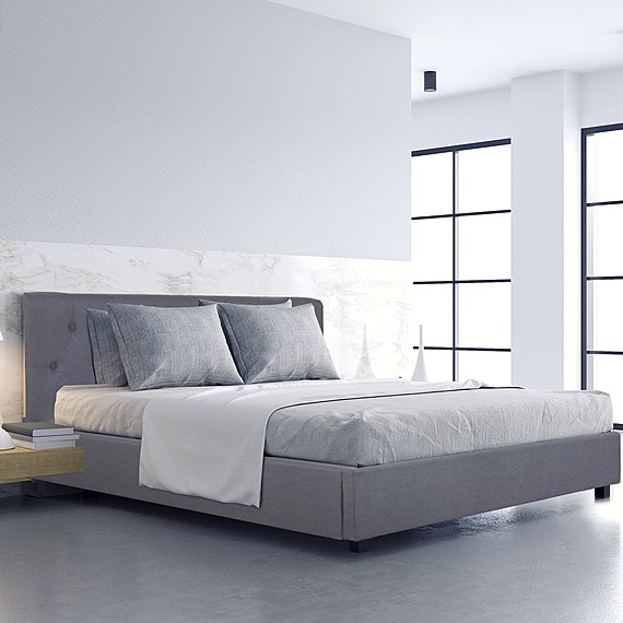 HUKOU Bed with Gas Lift Base