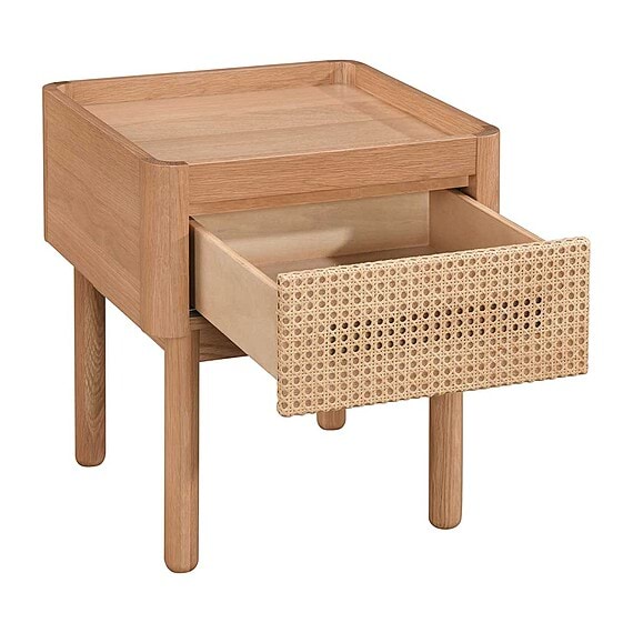 NOELLE Rattan Bedside Table