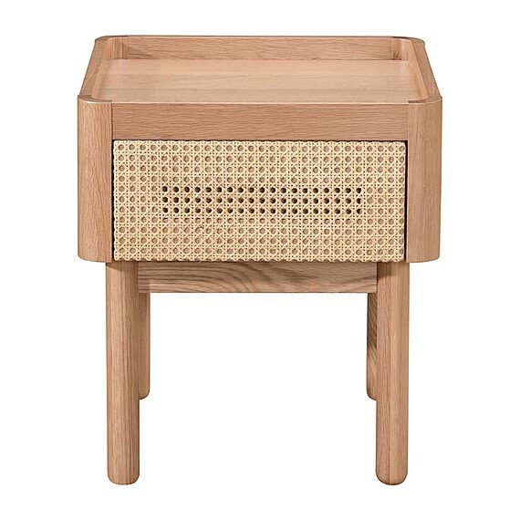 NOELLE Rattan Bedside Table