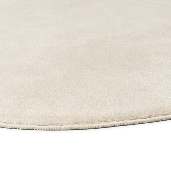 CLARIN Irregular Round Washable Rug