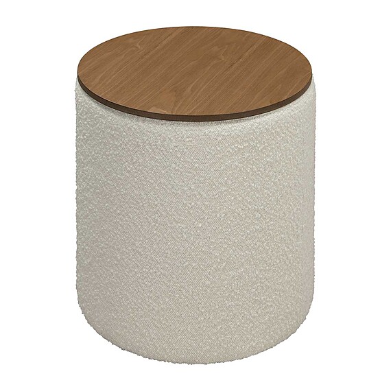 YABELO Fabric Ottoman