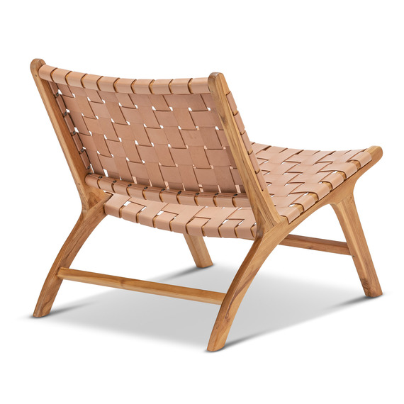 CACHAN Woven Leather Armchair