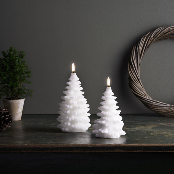 DESIGNER CURATIONS FESTIVE Set of 2 Christmas Tree Candle