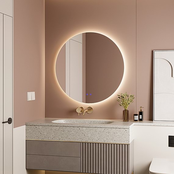 VAUREAL Round Wall Mirror