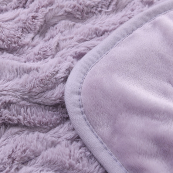 NEYA Faux Fur Heated Throw