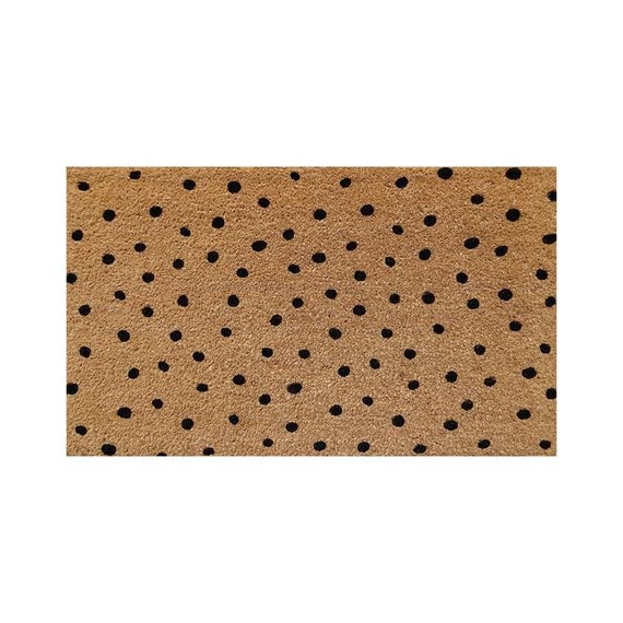 POLKA BLACK Doormat