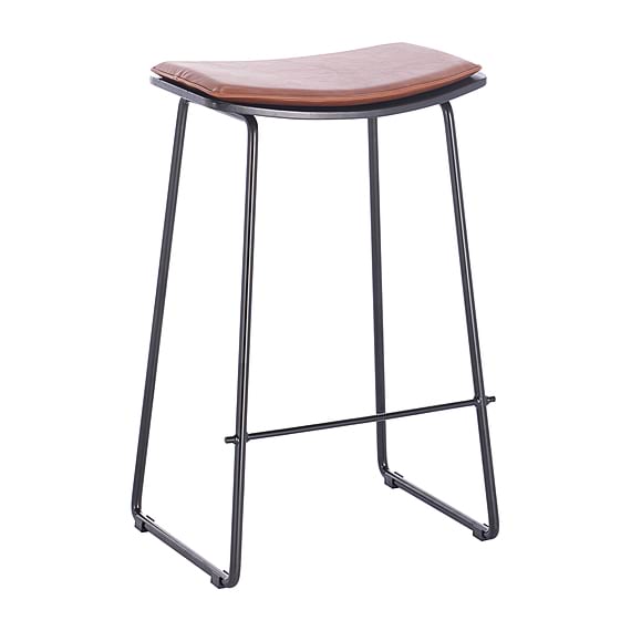 FRESNES Leatherette Bar Stool