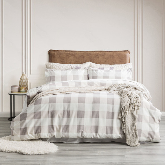 BUFFALO CHECK Cotton Quilt Cover Set