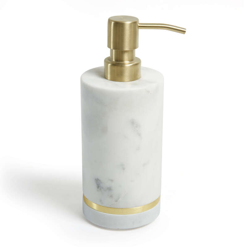 Mannara Marble Soap Dispenser Zodax