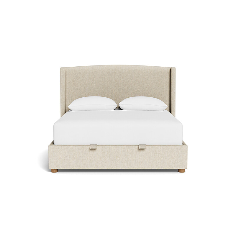ALINA Wing Gas Lift Bed - Stylish Storage Solution