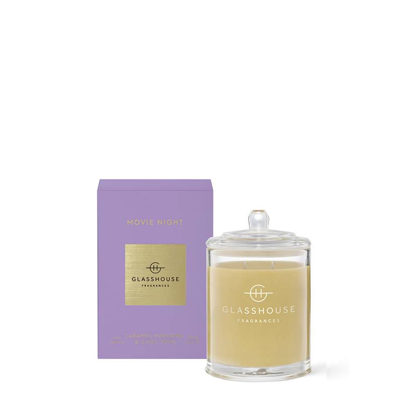 Buy Glasshouse Fragrances Movie Night Candle 380G Online in NZ