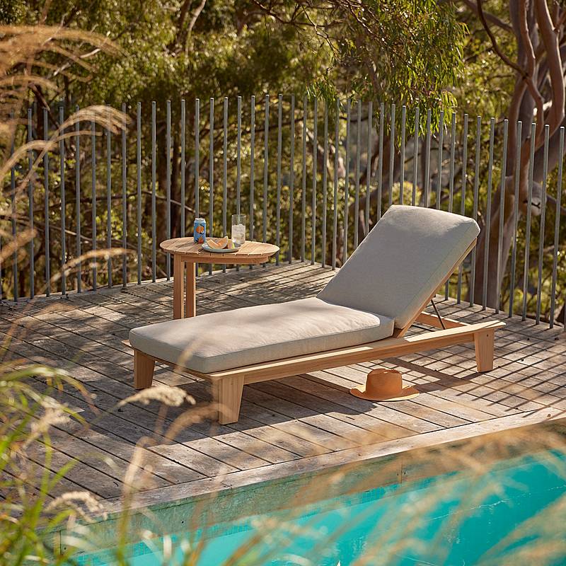 White Wash Kettler Palma Sun Lounger Garden Centre Lifestyle