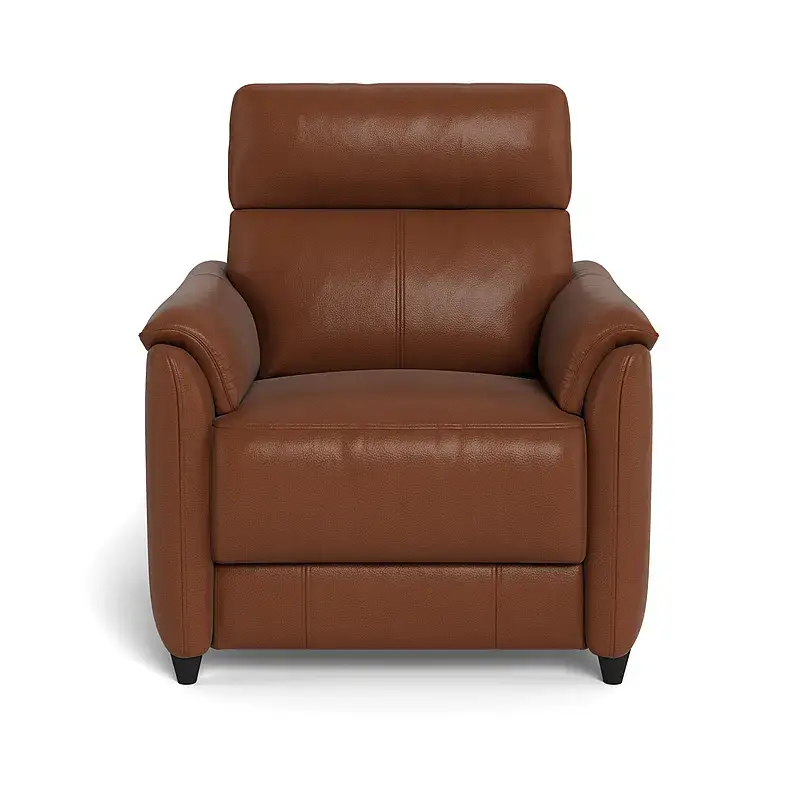 DEXTER Leather Battery Recliner Armchair