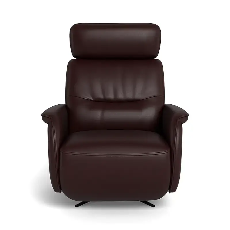 BRONSON Leather Manual Recliner Armchair